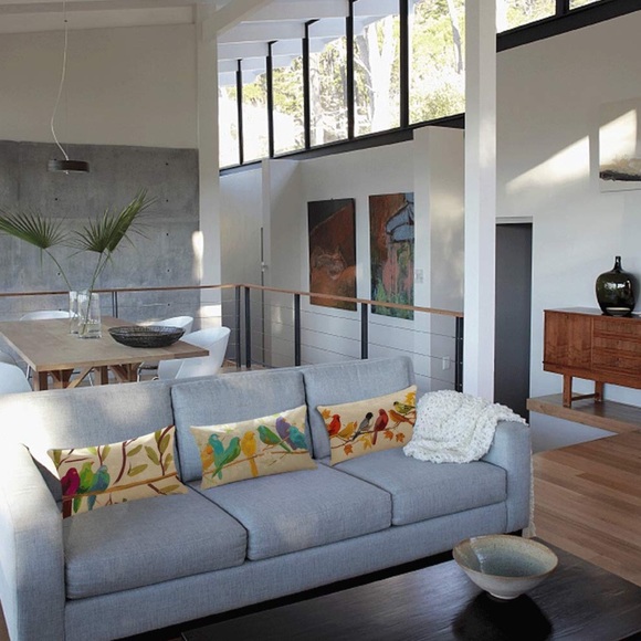 (2) Birds On A Branch Print 
Throw Pillow Covers - Picture 5 of 8